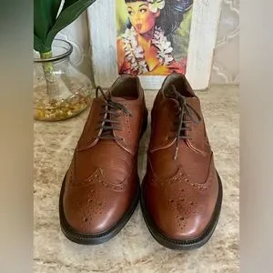 Stafford | Shoes | Mens Stafford Wingtip Leather Dress Shoes  display picture 2